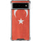 Turkish Flag Distressed Google Pixel 6 Clear Case